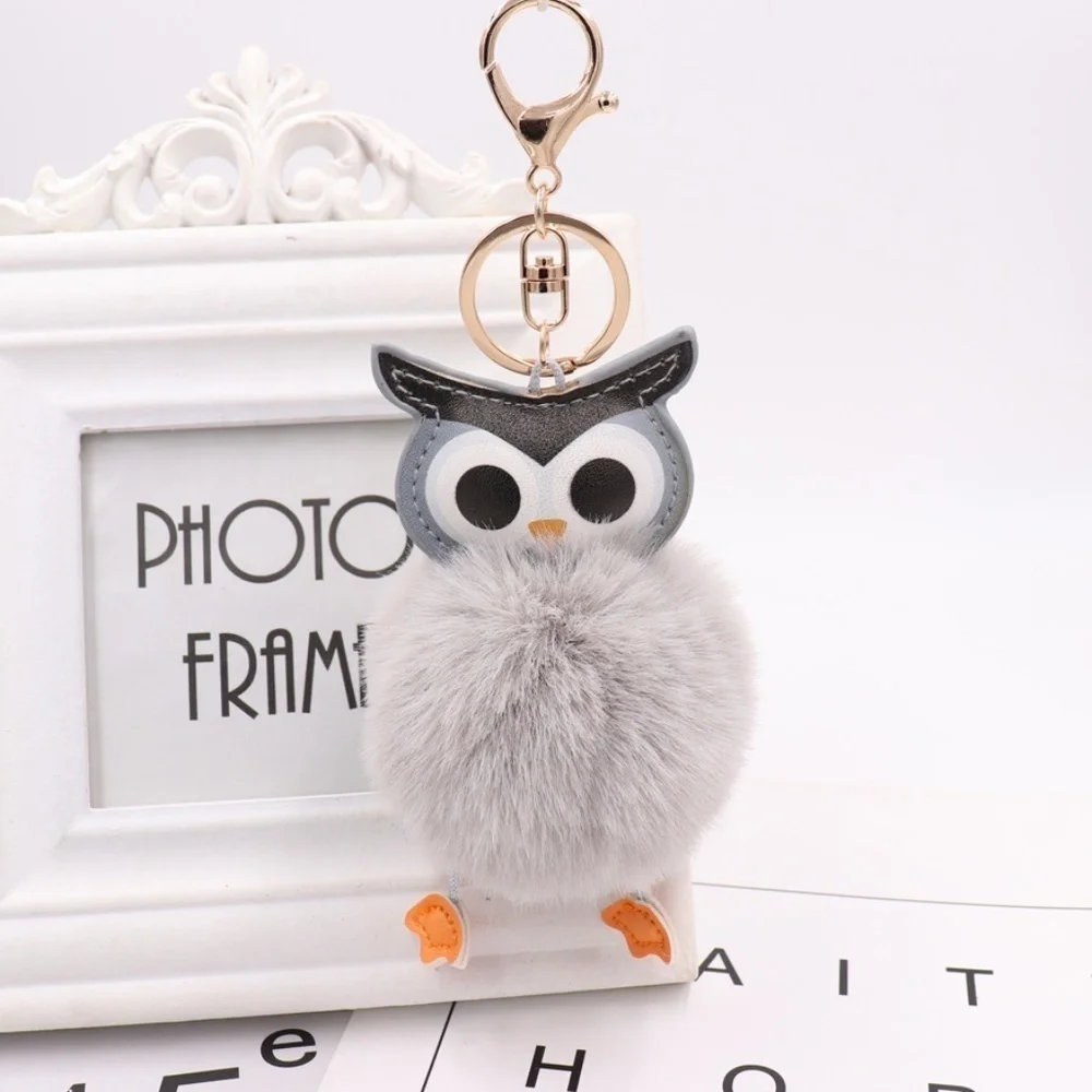 *BERNARDA* Gray x Owl Fashion Keychain Ring